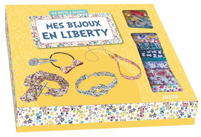 Emprunter Mes bijoux en liberty. Avec 1 pompon, 1 grelot, 1 barette, 1 anneau, 1 chaîne-bille livre