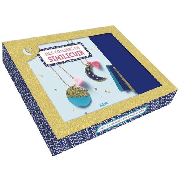 Emprunter Mes colliers pailletés. Avec 3 pièces de similicuir, 2 chaînes boules, 2 pompons, des paillettes éto livre