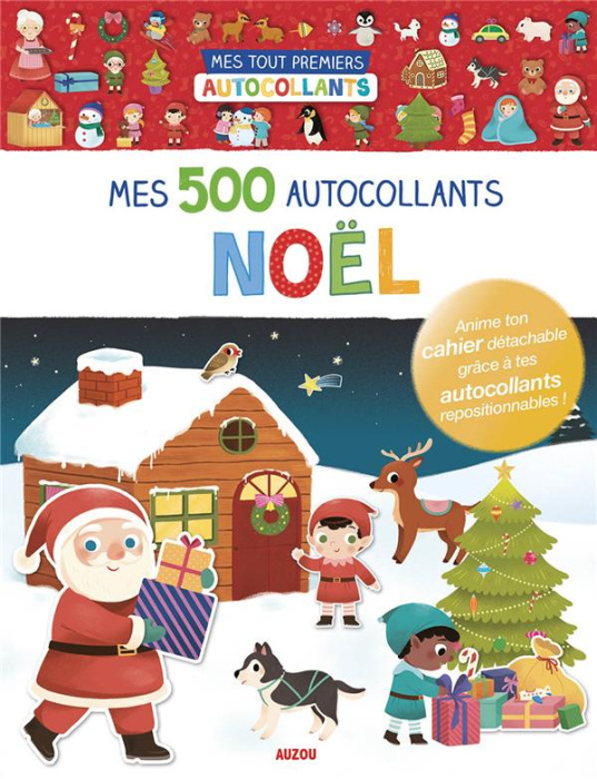 Emprunter Mes 500 autocollants Noël. Avec un cahier détachable livre