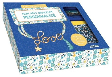 Emprunter Mon joli bracelet personnalisé. Avec 1 cordon en liberty, du fil métallique doré, du fil méttalique livre