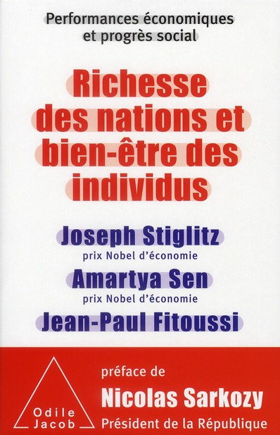 Emprunter Richesse des nations et bien-être des individus. performances économiques et progrès social livre