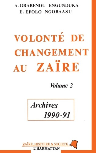 Emprunter Volonté de changement au Zaïre. 2 Tome 2 livre
