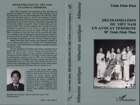 Emprunter Décolonisation du Viêt Nam, un avocat témoigne. Me Trinh Dinh Thao... livre