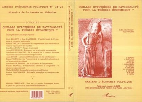 Emprunter QUELLES HYPOTHESES DE RATIONALITE POUR LA THEORIE ECO livre