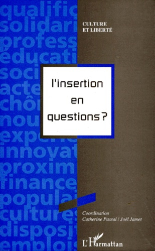 Emprunter L'INSERTION EN QUESTIONS livre