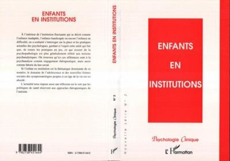Emprunter ENFANTS EN INSTITUTIONS livre