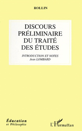 Emprunter Discours préliminaire du Traité des études livre