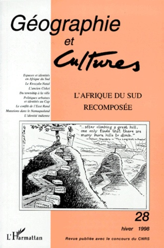Emprunter Géographie et Cultures N° 28, hiver 1998 : L'Afrique du Sud recomposée livre