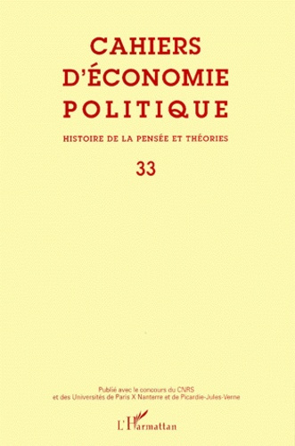 Emprunter Cahiers d'économie politique N° 33 livre