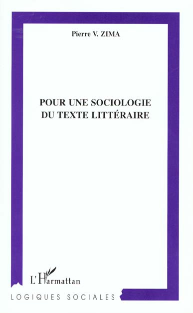 Emprunter Pour une sociologie du texte littéraire livre