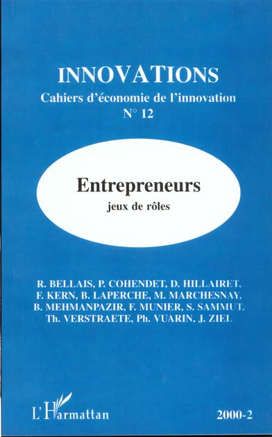 Emprunter Innovations n° 12 / 2000 : Entrepreneurs. Jeux de rôles livre