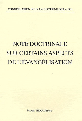 Emprunter Note doctrinale sur certains aspects de l'évangélisation livre