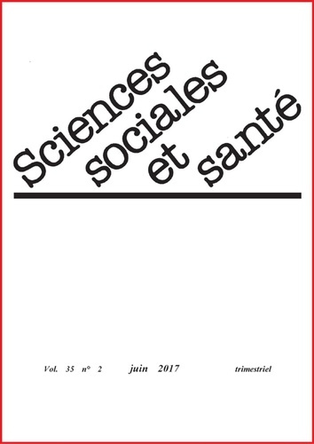 Emprunter Sciences Sociales et Santé Volume 35 N° 2, juin 2017 livre