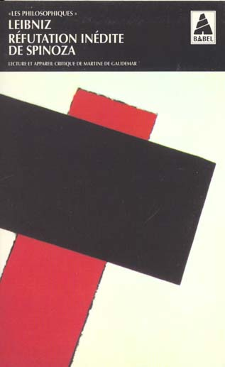 Emprunter Réfutation inédite de Spinoza. Remarques critiques de Leibniz sur un livre de J. G. Wachter à propos livre