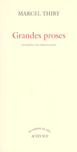 Emprunter Grandes proses livre