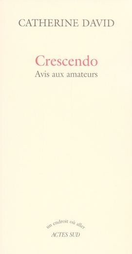 Emprunter Crescendo. Avis aux amateurs livre