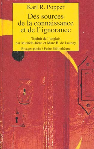 Emprunter Des sources de la connaissance et de l'ignorance livre