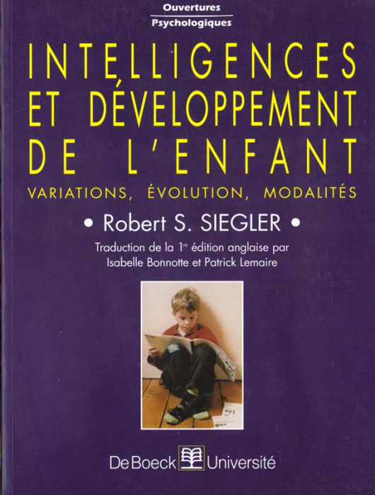 Emprunter INTELLIGENCES ET DEVELOPPEMENT DE L'ENFANT. Variations, évolution, modalités livre