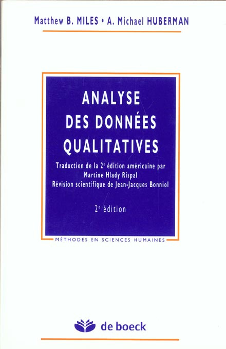 Emprunter Analyse des données qualitatives. 2e édition livre