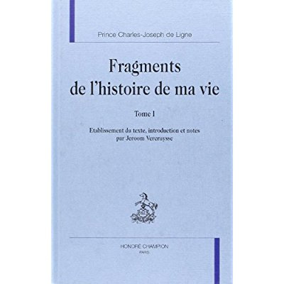 Emprunter FRAGMENTS DE L'HISTOIRE DE MA VIE. TI. livre