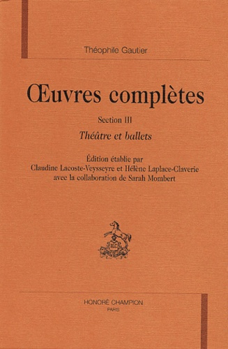 Emprunter OEUVRES COMPLETES : THEATRE ET BALLETS livre