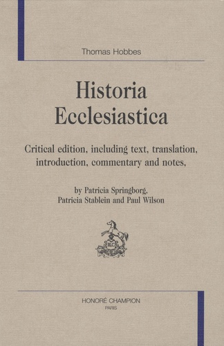 Emprunter THOMAS HOBBES'S. HISTORIA ECCLESIASTICA. CRITICAL EDITION livre