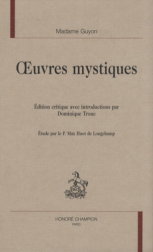 Emprunter OEUVRES MYSTIQUES. EDITION CRITIQUE ETABLIE PAR DOMINIQUE TRONC livre