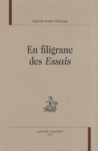 Emprunter EN FILIGRANE DES ESSAIS. 1929-2005 livre