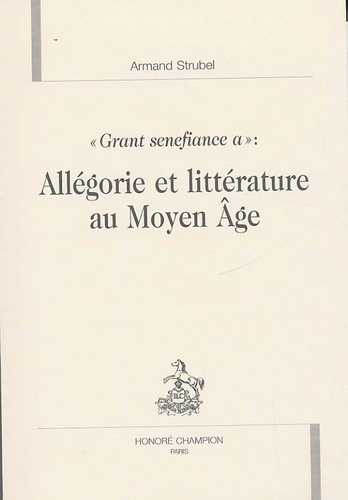 Emprunter ALLEGORIE ET LITTERATURE AU MOYEN AGE livre