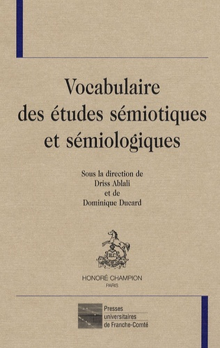 Emprunter VOCABULAIRE DES ETUDES SEMIOTIQUES ET SEMIOLOGIQUES livre