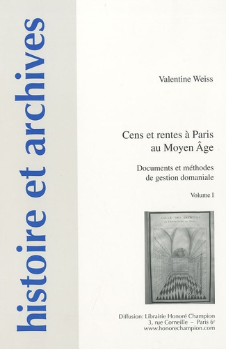 Emprunter CENS ET RENTES A PARIS AU MOYEN AGE 2 VOLS livre
