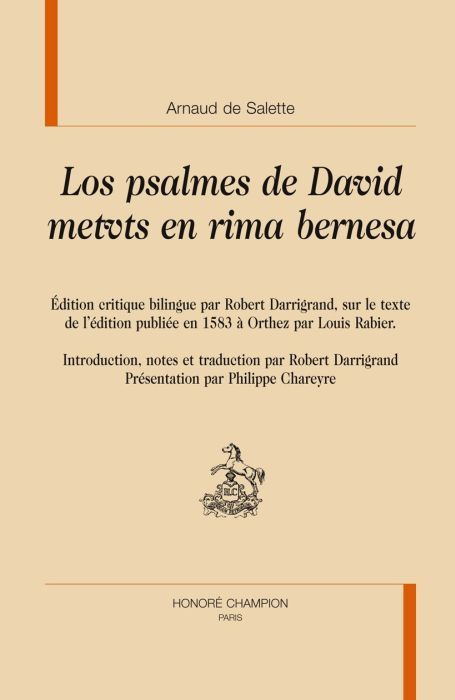 Emprunter LOS PSALMES DE DAVID METUTS EN RIMA BERNESA livre