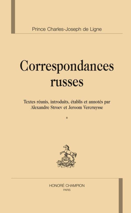 Emprunter CORRESPONDANCES RUSSES. 2 VOLS livre