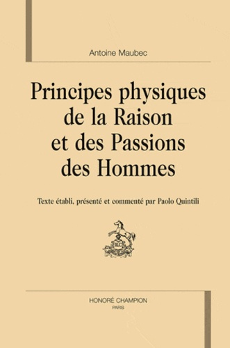 Emprunter PRINCIPES PHYSIQUES DE LA RAISON ET DES PASSIONS DES HOMMES. livre