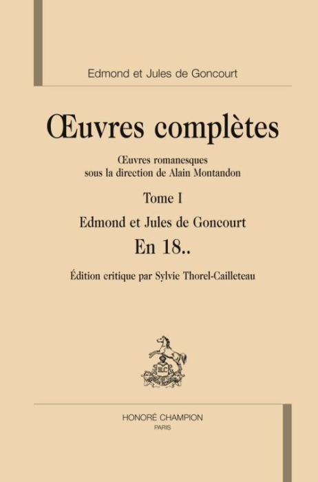Emprunter OEUVRES COMPLETES T1 : EN 18.. livre