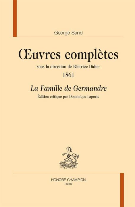 Emprunter LA FAMILLE DE GERMANDRE. OEUVRES COMPLETES, 1861. livre