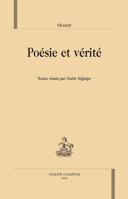 Emprunter MUSSET POESIE ET VERITE livre
