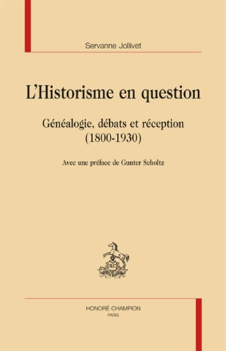 Emprunter L'HISTORISME EN QUESTION. livre