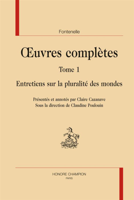 Emprunter ENTRETIENS SUR LA PLURALITE DES MONDES. OEUVRES COMPLETES T1 livre
