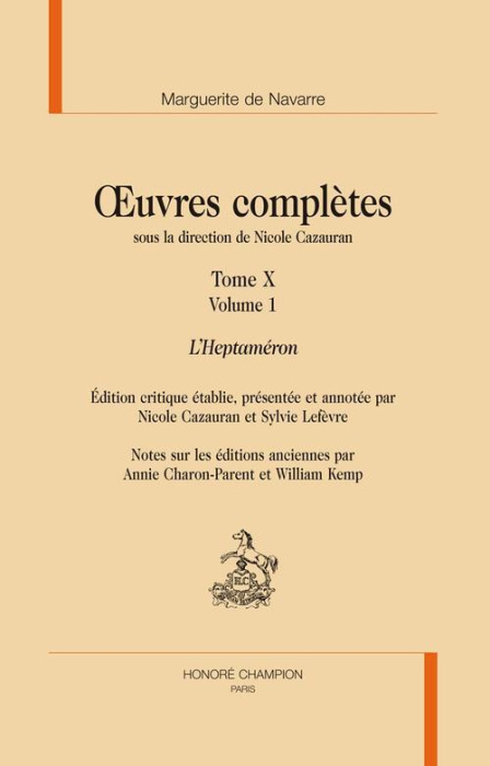 Emprunter OEUVRES COMPLETES T10. L'HEPTAMERON. 3 VOLS livre