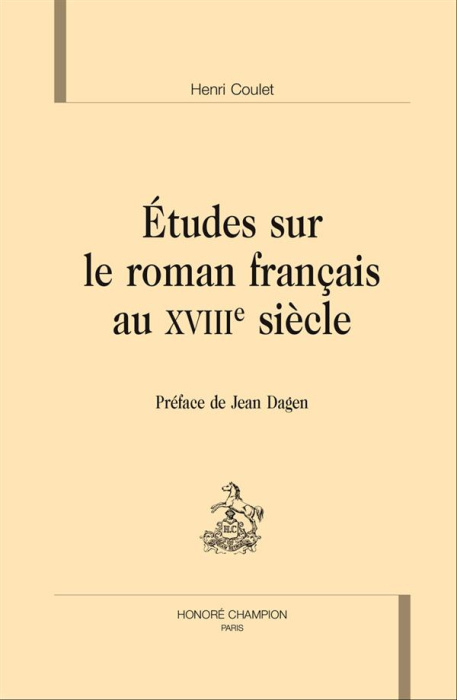 Emprunter ETUDES SUR LE ROMAN FRANCAIS AU XVIIIE SIECLE livre