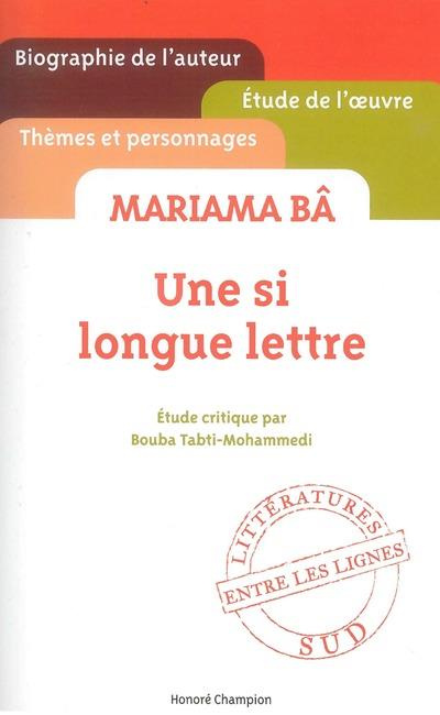 Emprunter Une si longue lettre, Mariama Bâ livre