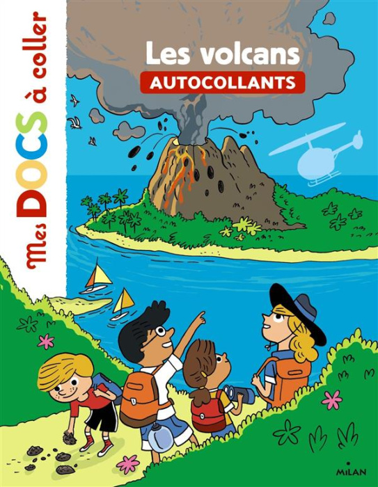 Emprunter Les volcans. Autocollants livre