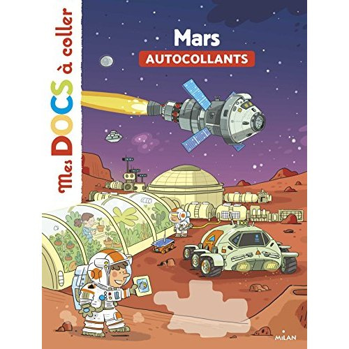 Emprunter Mars. Autocollants livre