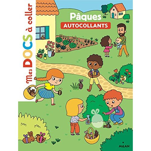 Emprunter Pâques. Autocollants livre