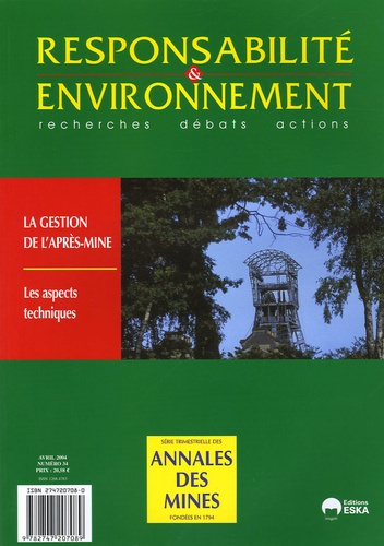 Emprunter Responsabilité & environnement N° 34, Avril 2004 livre