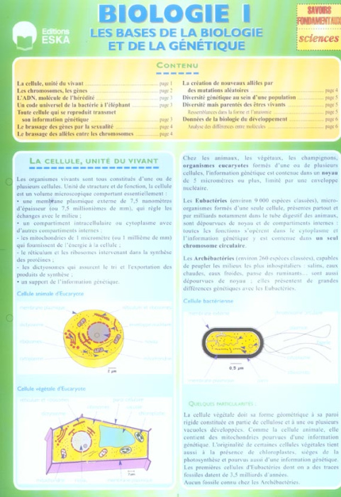 Emprunter Biologie. Tome 1, Les bases de la biologie et de la génétique livre