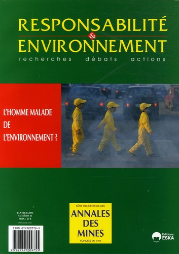 Emprunter Responsabilité & environnement N° 41, Janvier 2006 : L'homme malade de l'environnement ? livre