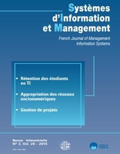 Emprunter Systèmes d'Information et Management Volume 20 N° 2/2015 livre