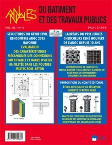 Emprunter Annales du bâtiment et des travaux publics Volume 66 N° 2, juin 2016 livre